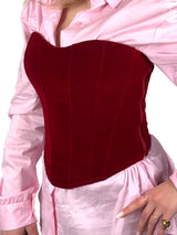 TOP CORSETTO VELVET ICONIC