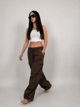 PANTALONE CARGO FLOW BROWN