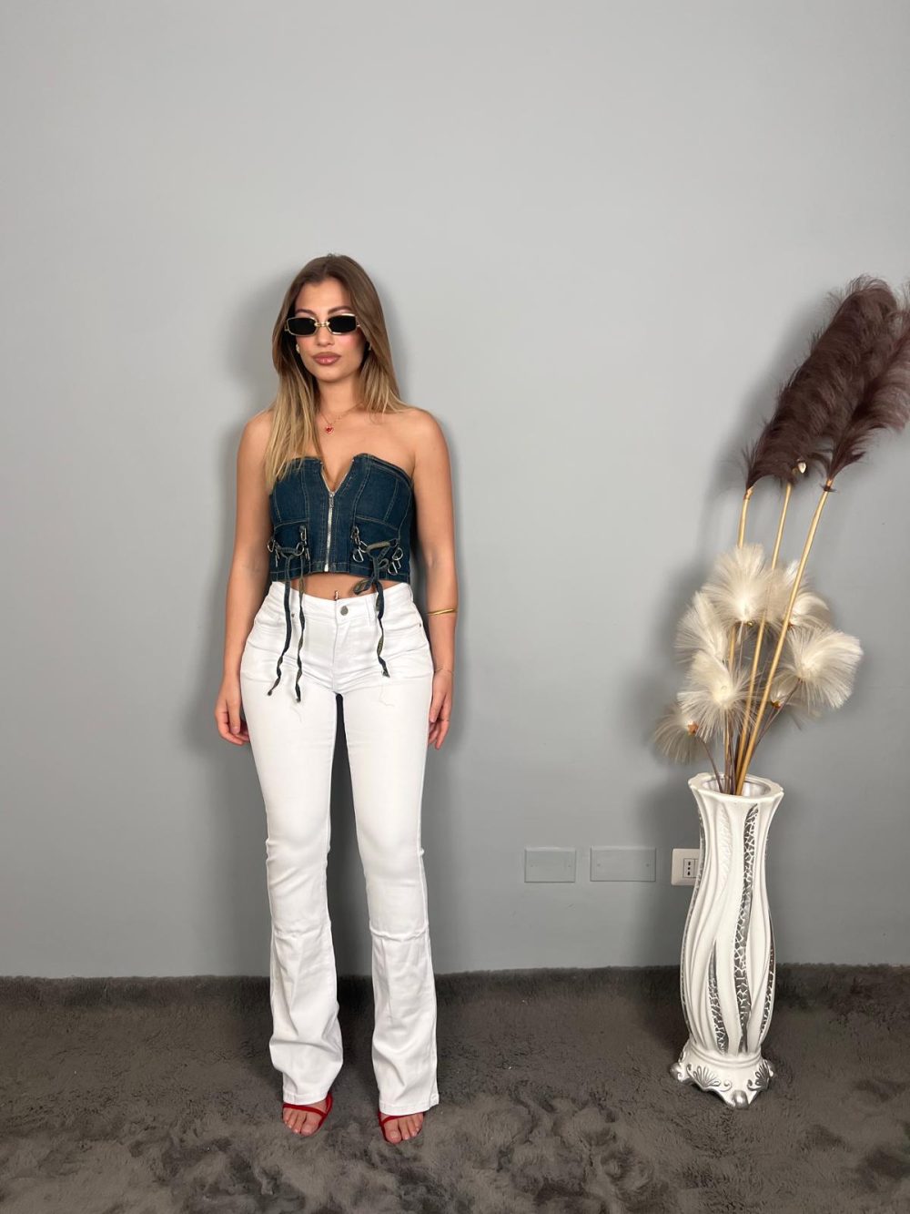 BUSTIER IN DENIM - immagine 3