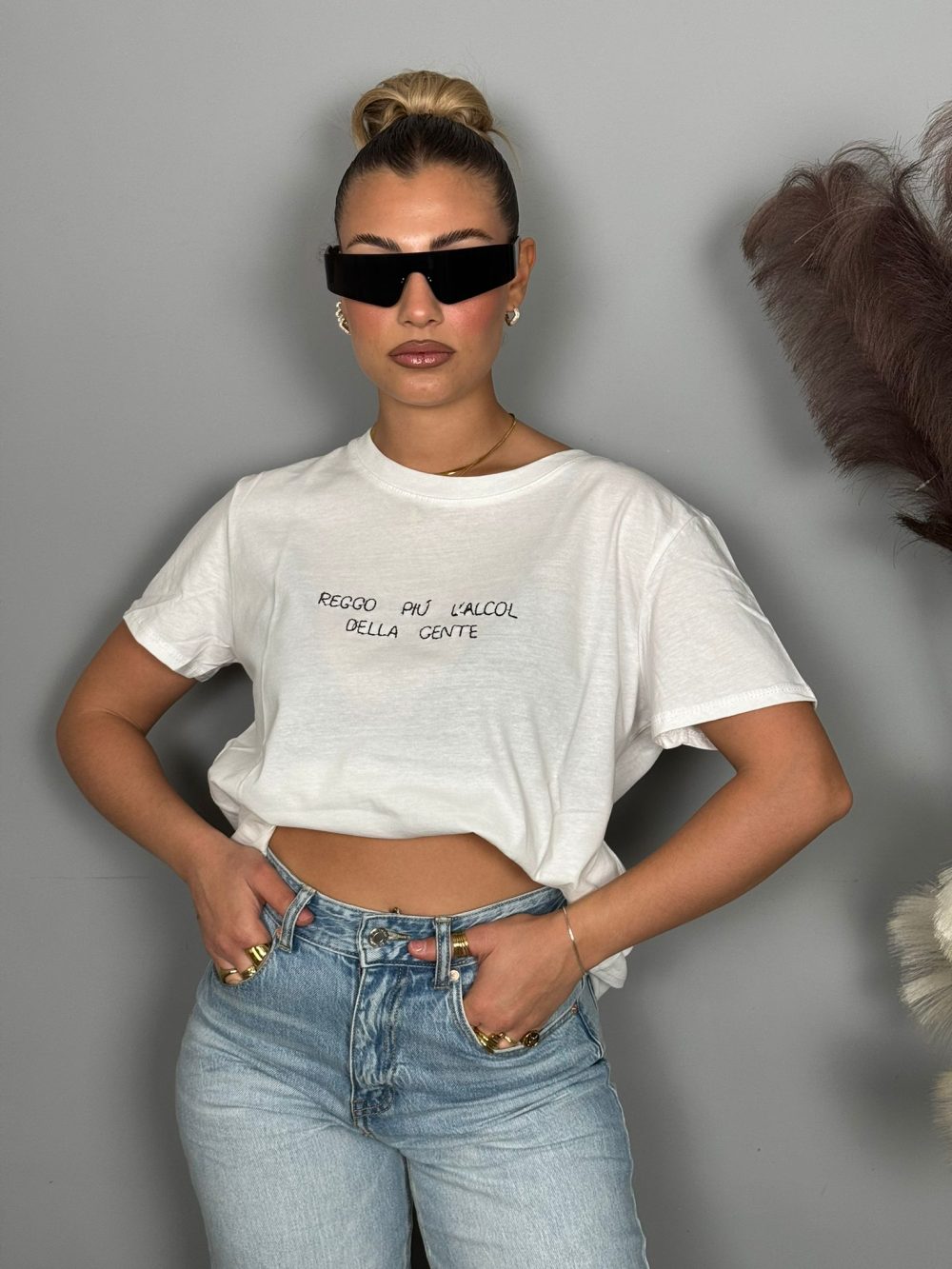 T-SHIRT "REGGO PIU' ALCOOL DELLA GENTE"