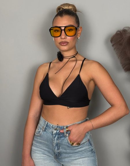 CROP TOP NERO
