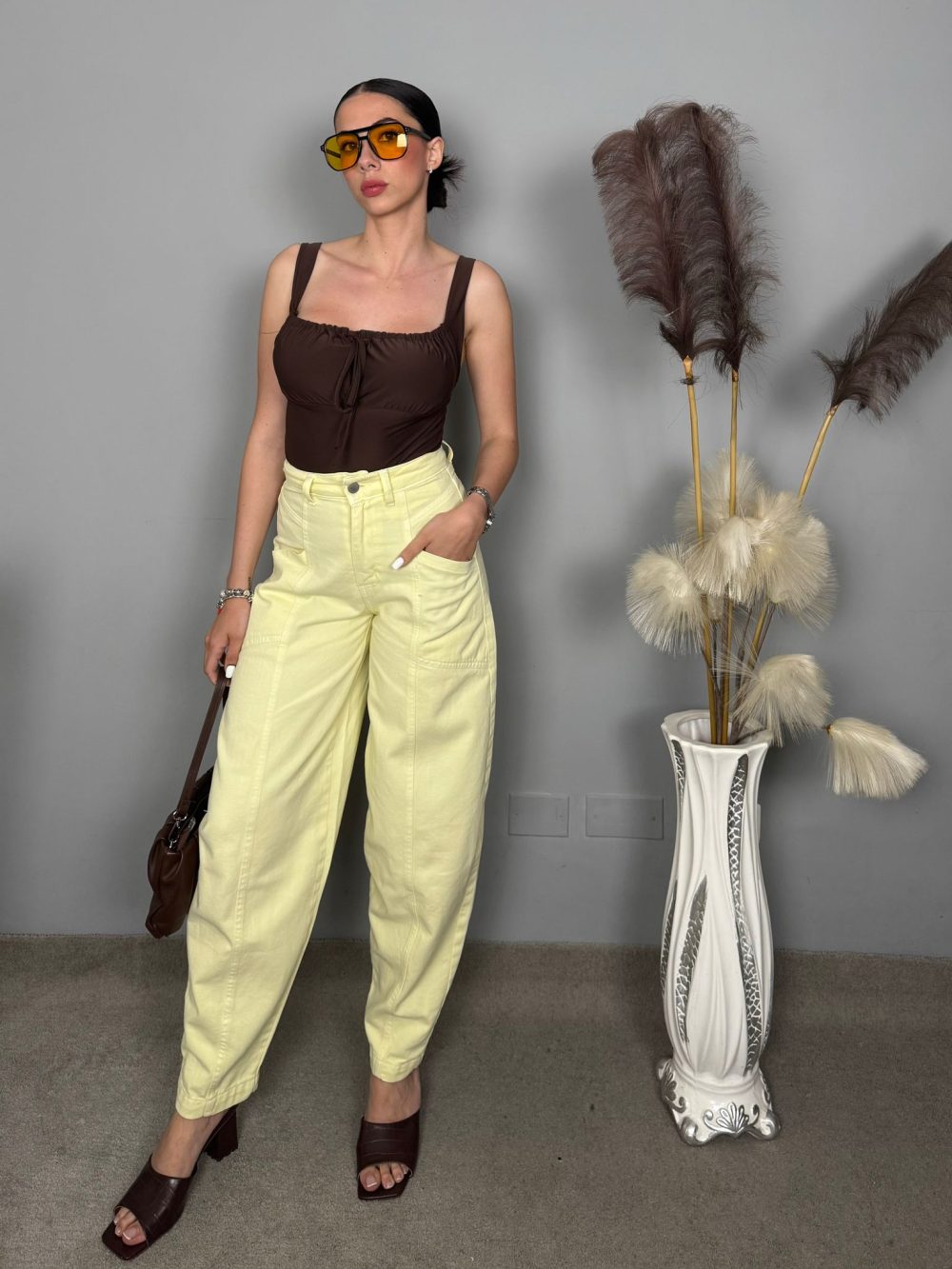 JEANS GIALLO PASTELLO