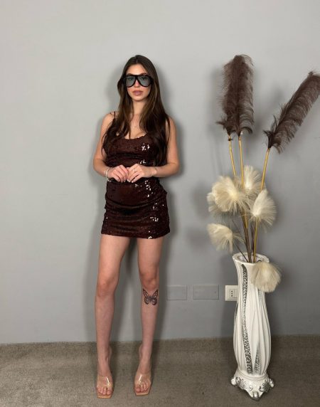 MINI DRESS NIGHT bordeaux