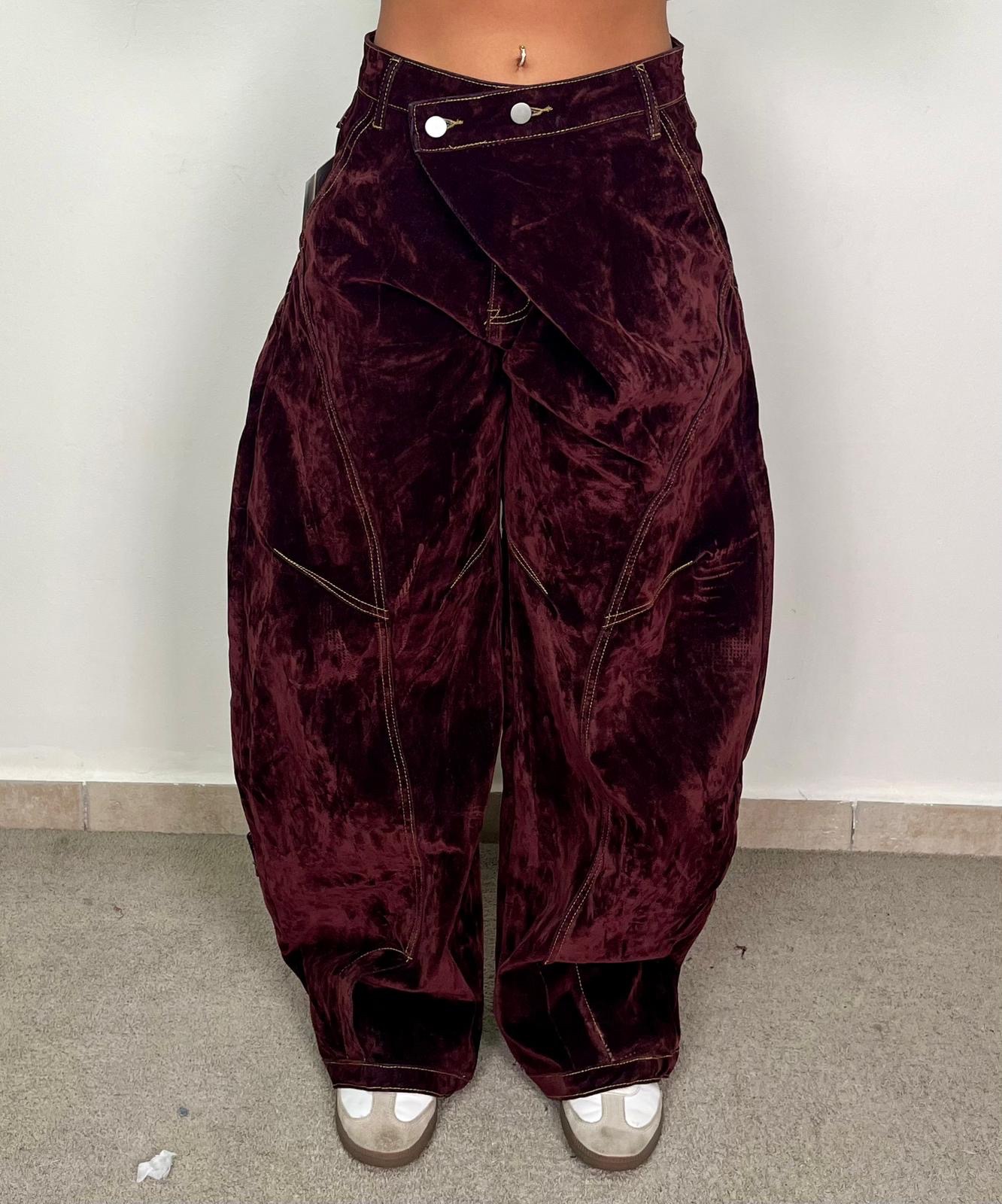 PANTALONE VELVET CROSS WINE