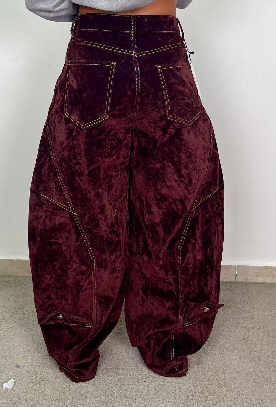 PANTALONE VELVET CROSS WINE - immagine 4