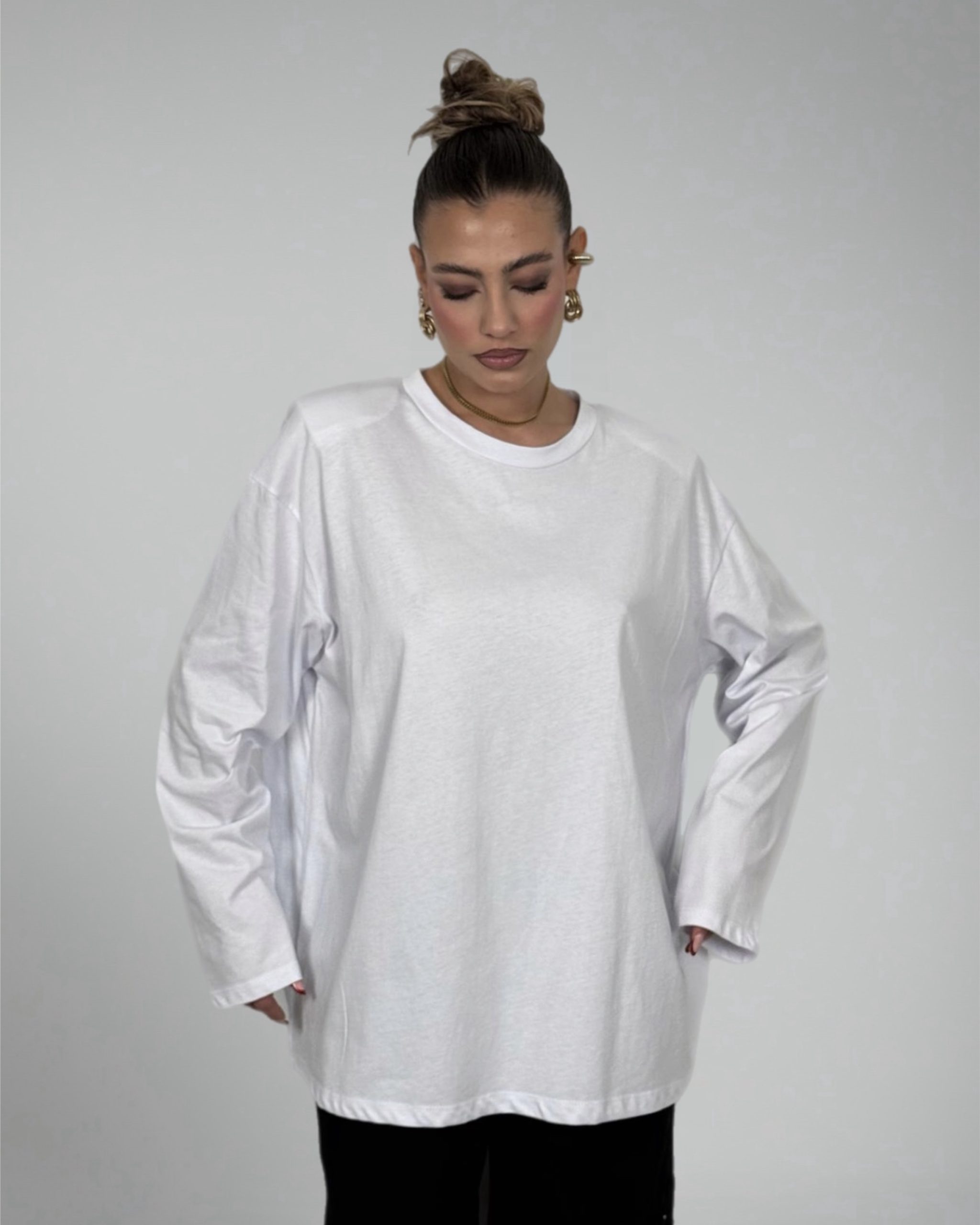 T-SHIRT OVERSIZE ESSENTIAL BIANCO